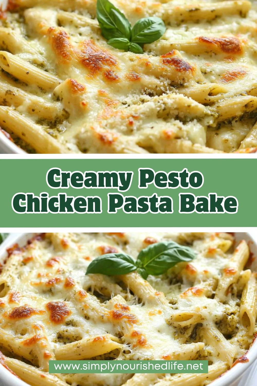 Creamy Pesto Chicken Pasta Bake – A Healthy And Delicious Dinner 1 Creamy Pesto Chicken Pasta Bake