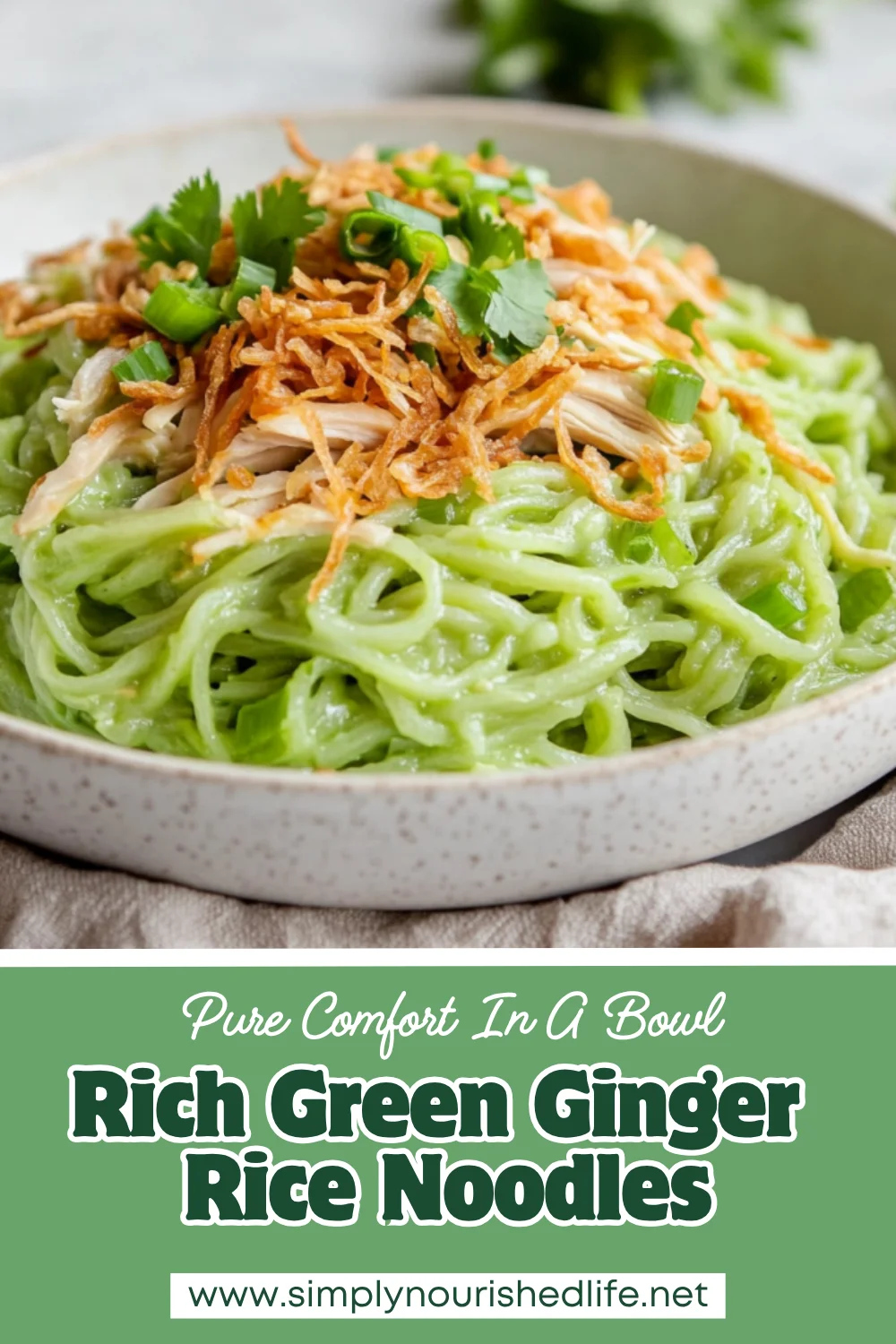 Green Ginger Rice Noodles