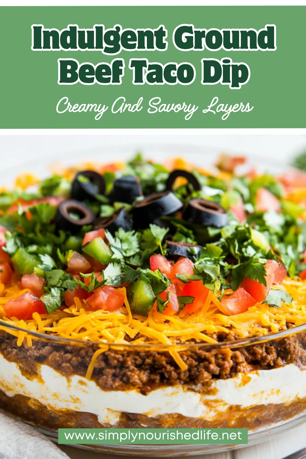 Ground Beef Taco Dip