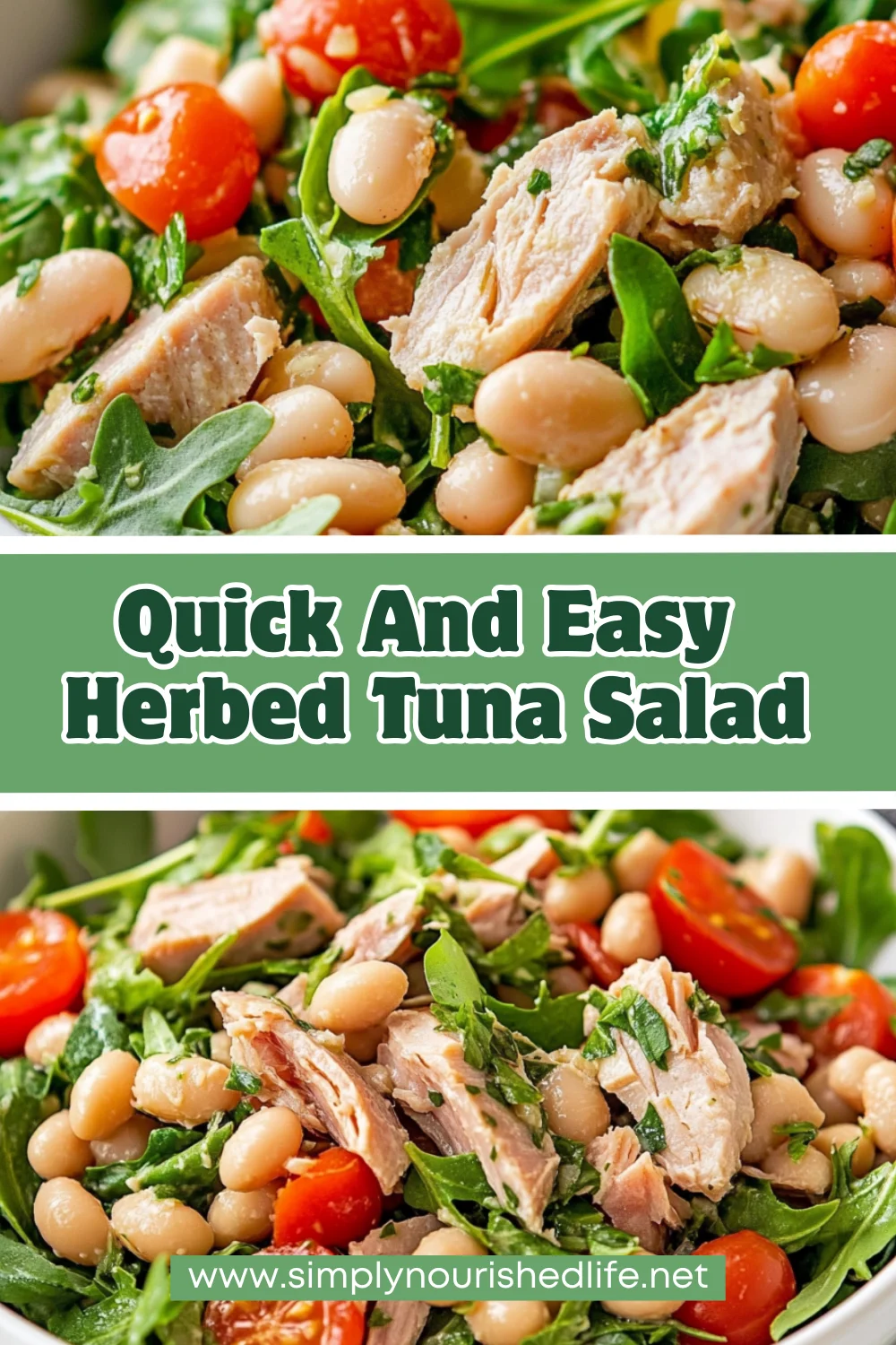 Herbed Tuna Salad With White Beans: Healthy Mediterranean Flavor 1 Herbed Tuna Salad With White Beans
