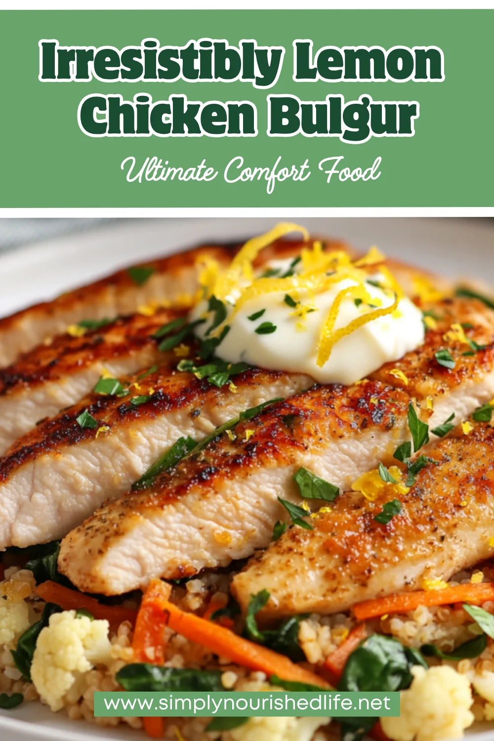 Balanced Lemon Chicken Bulgur Recipe Packed With Protein 1 Lemon Chicken Bulgur