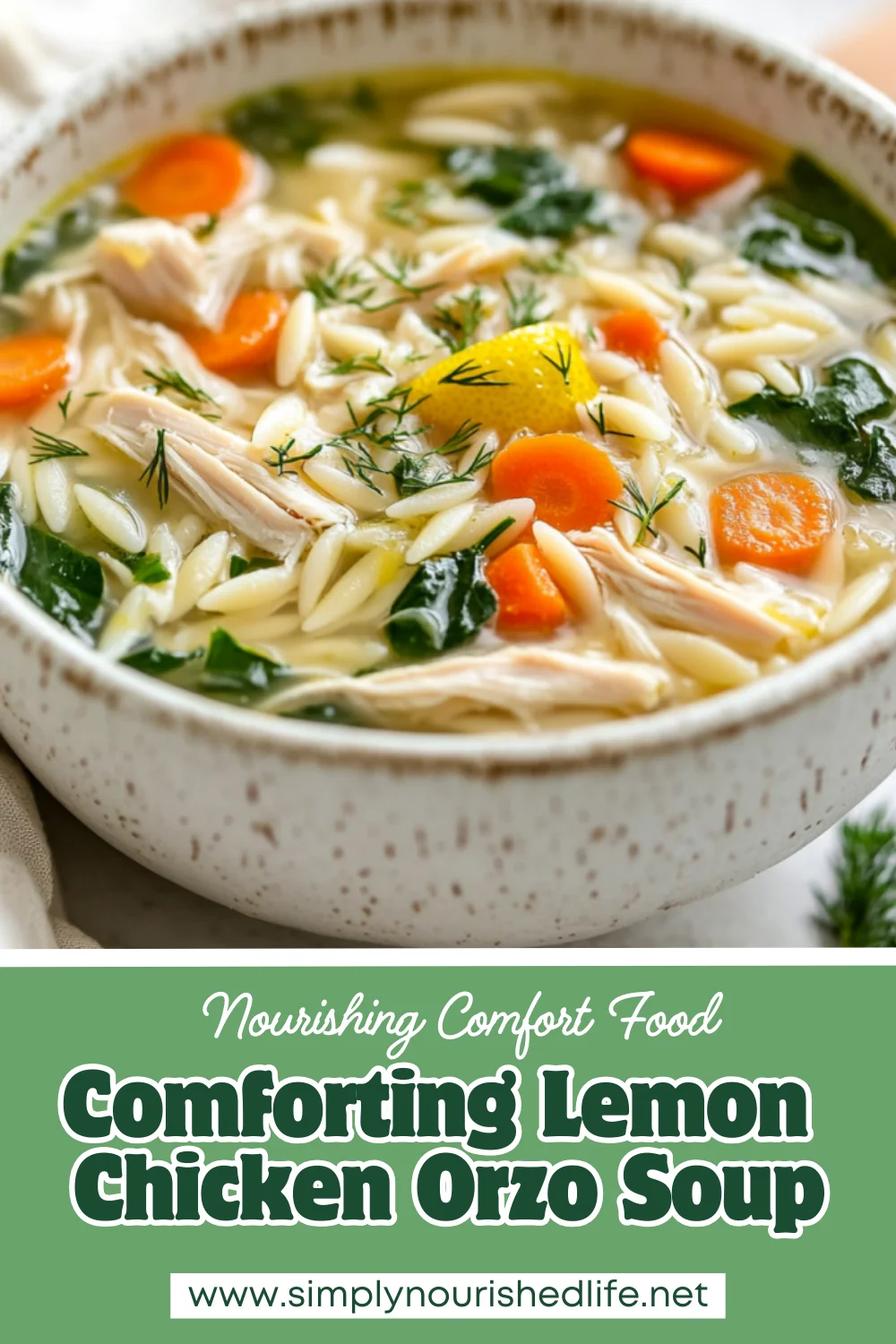 Lemon Chicken Orzo Soup