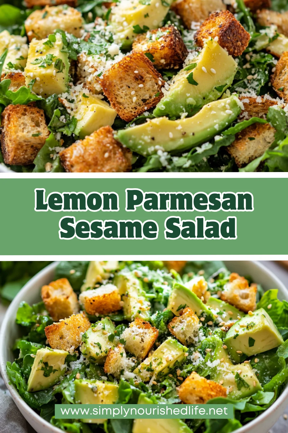 Lemon Parmesan Sesame Salad: Healthy, Flavorful, Irresistible 1 Lemon Parmesan Sesame Salad