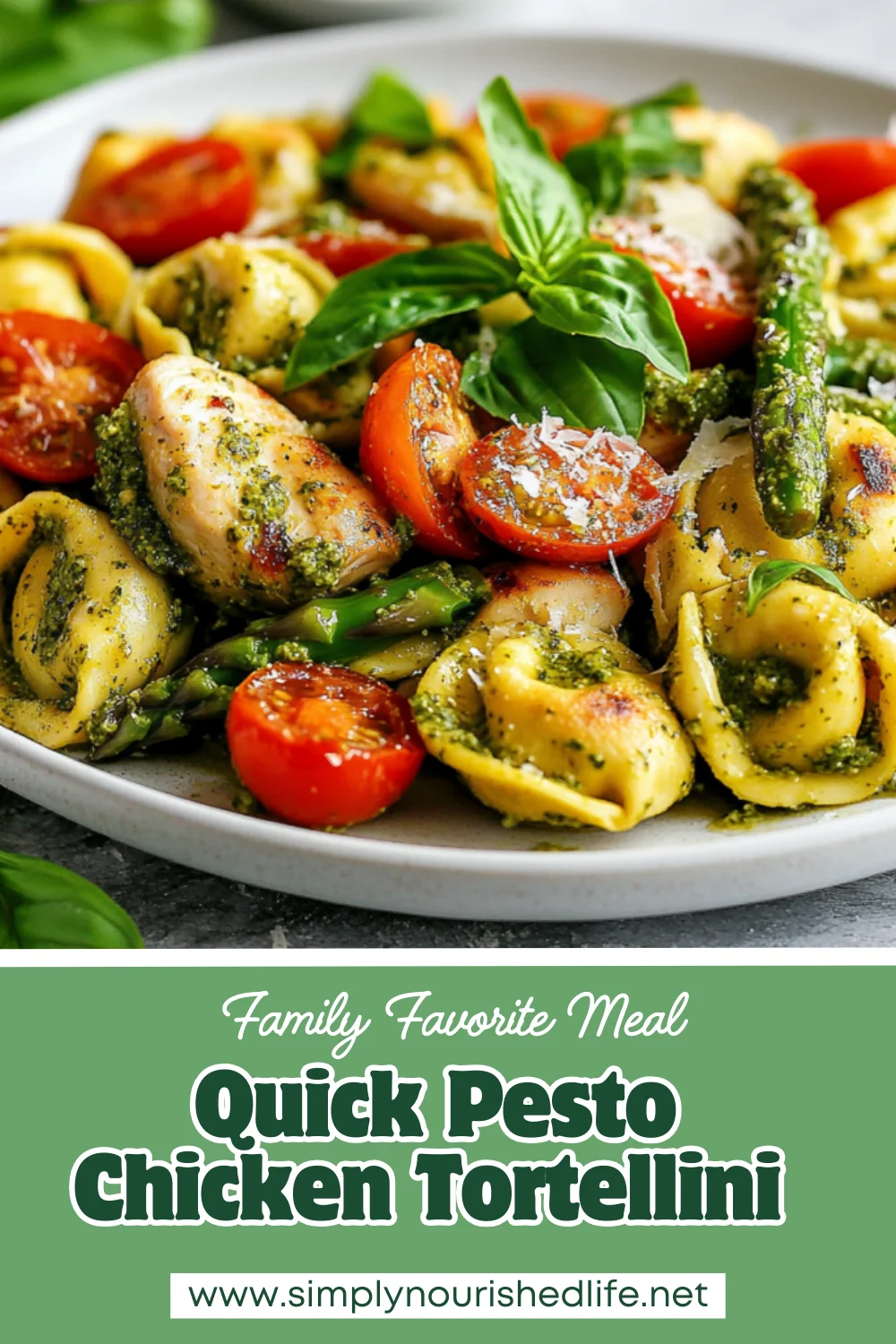 Pesto Chicken Tortellini: A Quick, Healthy Dinner Idea 1 Pesto Chicken Tortellini