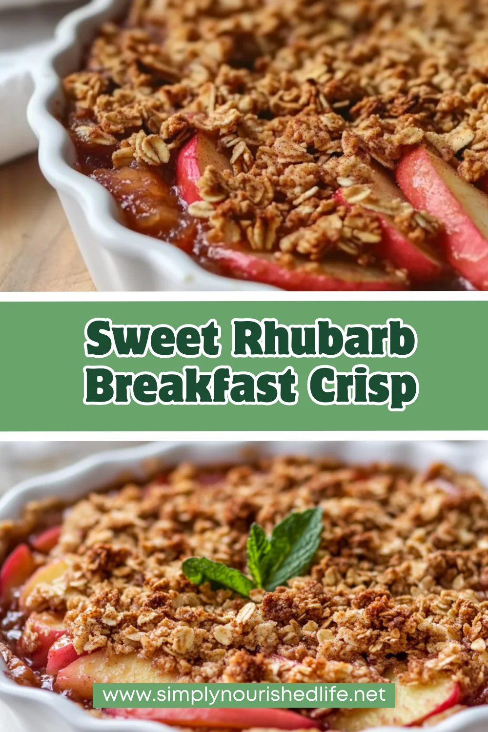 Rhubarb Breakfast Crisp: A Healthy Start To Your Day 1 Rhubarb Breakfast Crisp