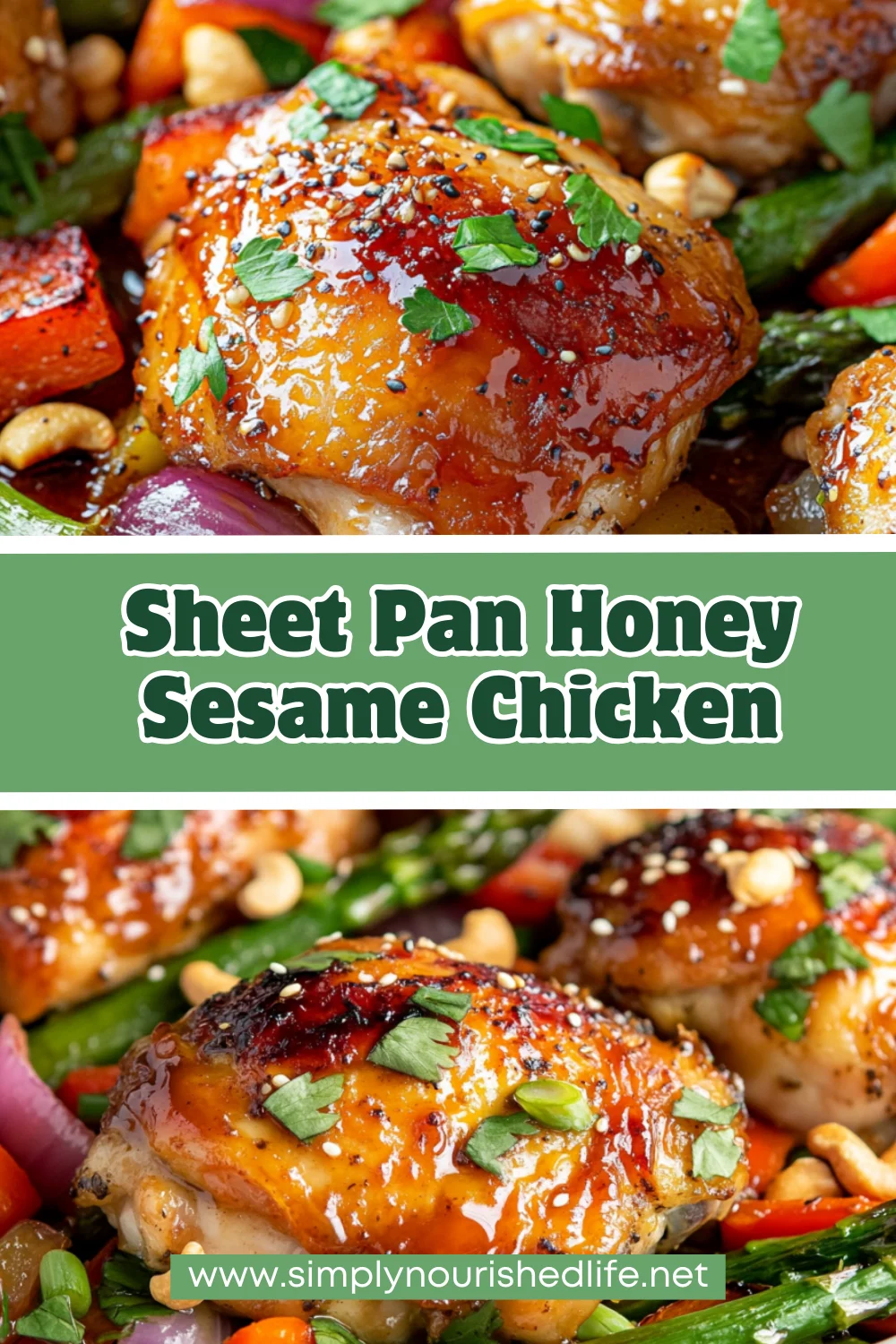 Sheet Pan Honey Sesame Chicken: Easy One-Pan Dinner Recipe 1 Sheet Pan Honey Sesame Chicken