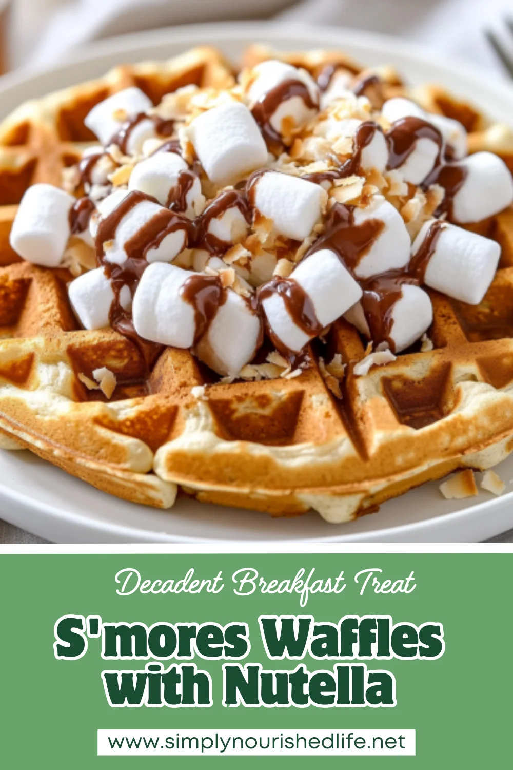 Smores Waffles With Nutella