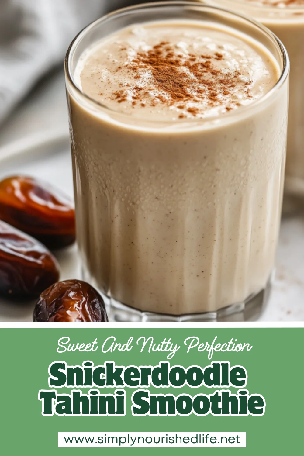 Snickerdoodle Tahini Smoothie