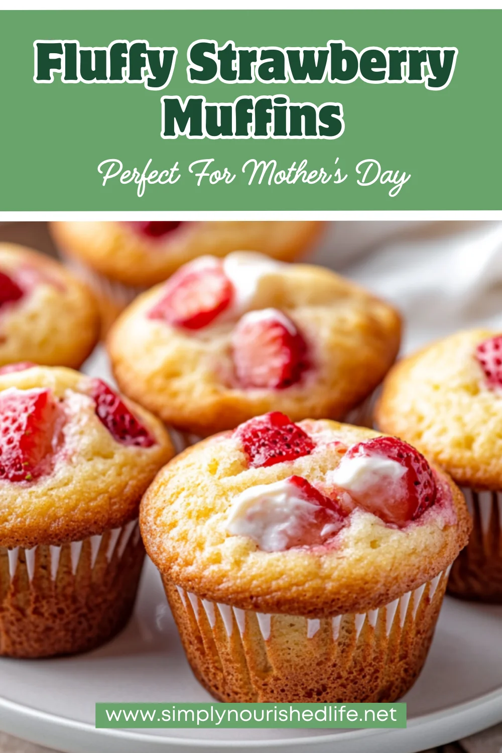 Strawberry Muffins With Cream Cheese - Fluffy &Amp; Healthy Breakfast Treat 1 Strawberry Muffins With Cream Cheese