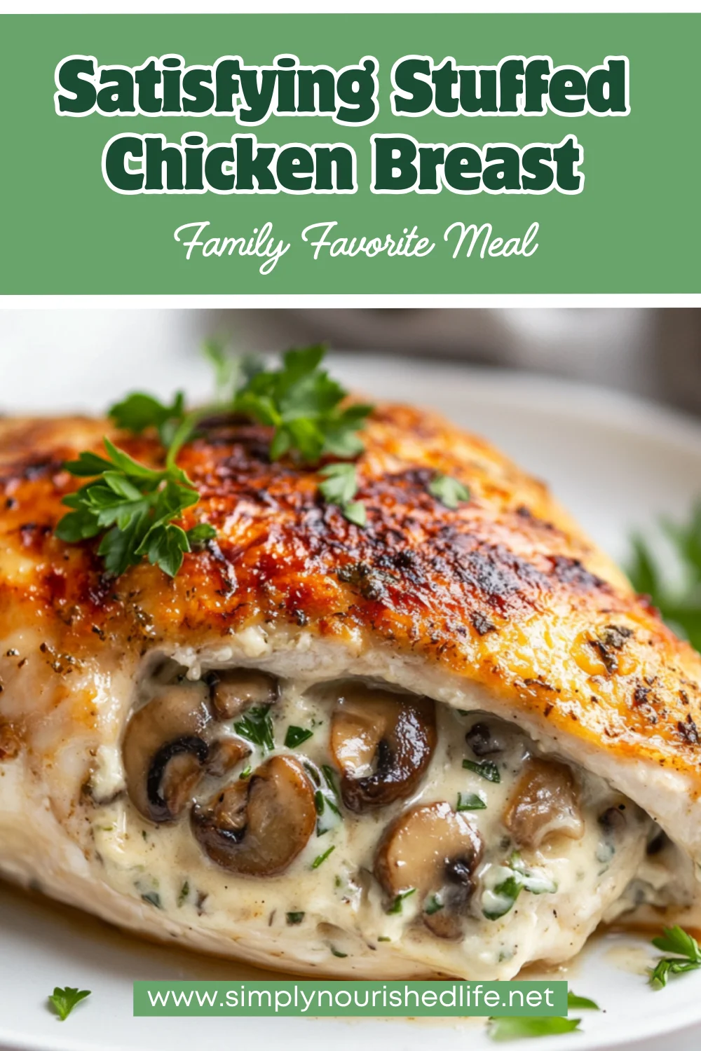 Stuffed Chicken Breast Recipe With Mushrooms And Herb Cream Cheese 1 Stuffed Chicken Breast