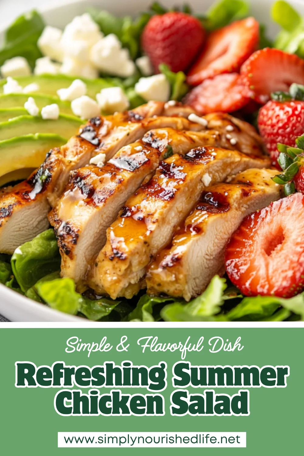 Summer Chicken Salad With Strawberries - Fresh, Healthy &Amp; Delicious 1 Summer Chicken Salad With Strawberries