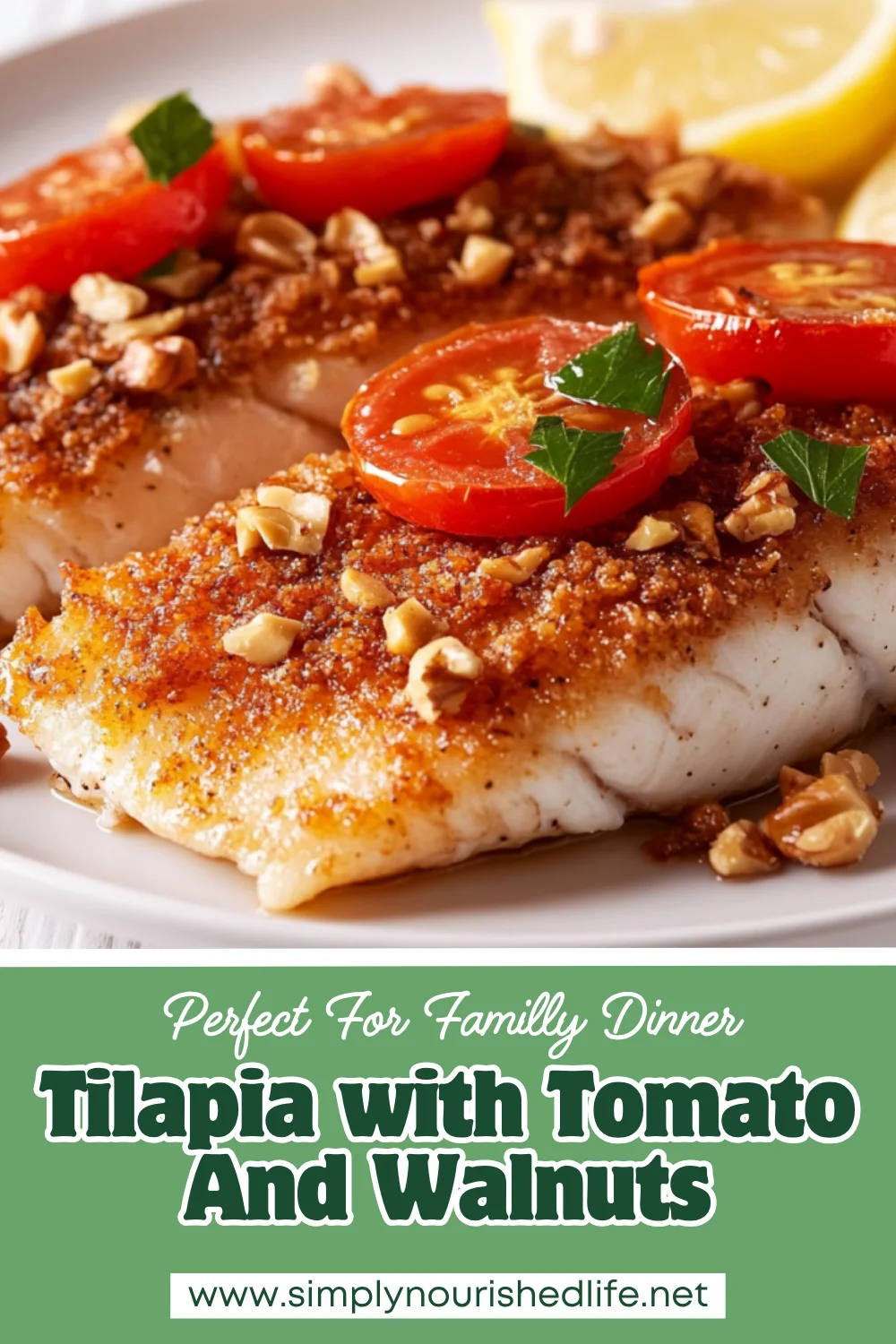 Tilapia With Tomato And Walnuts