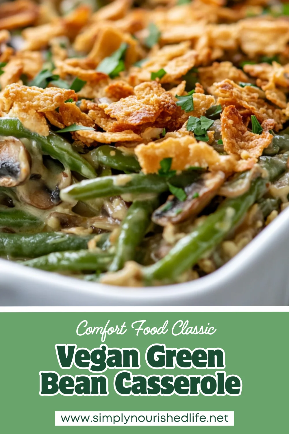 The Best Vegan Green Bean Casserole For Healthy Holidays 1 Vegan Green Bean Casserole