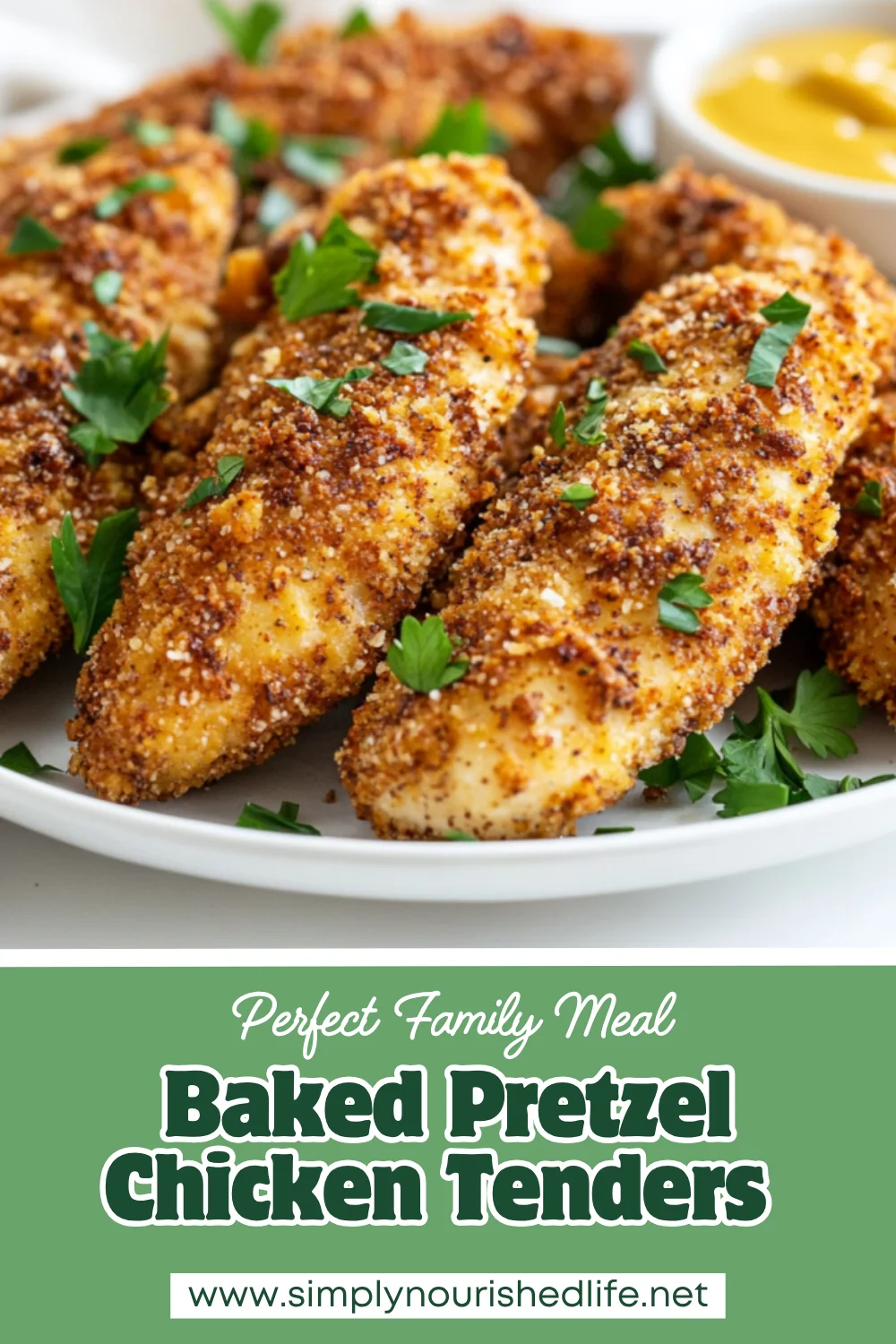 Baked Pretzel Chicken Tenders