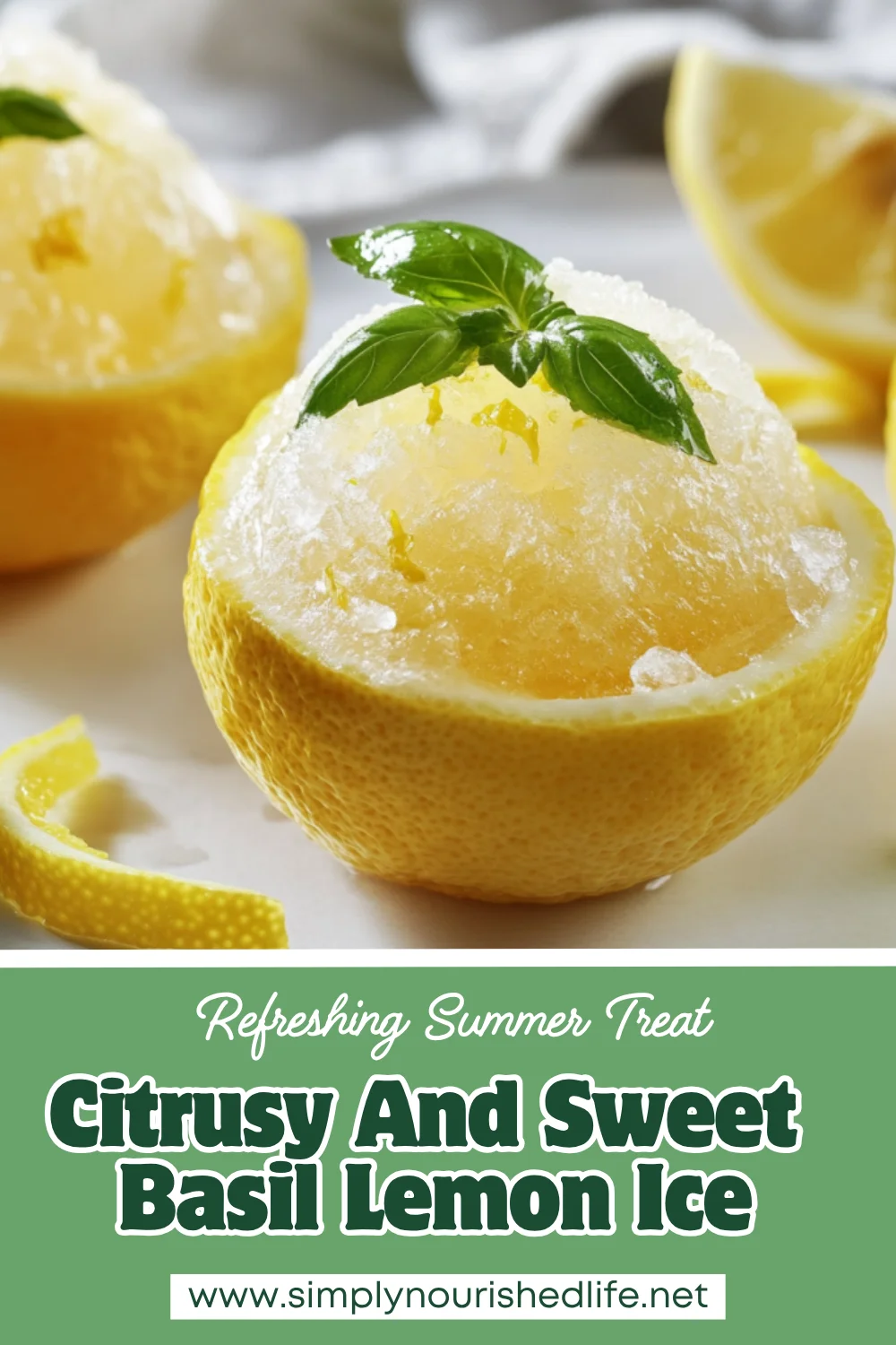Basil Lemon Ice