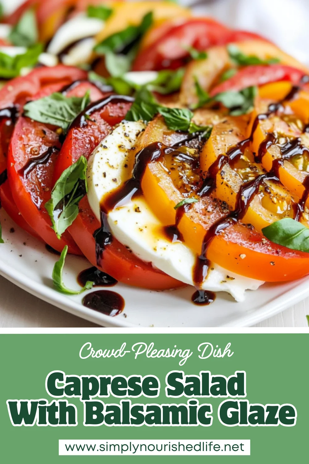 Caprese Salad With Balsamic Glaze: A Fresh And Healthy Recipe 1 Caprese Salad With Balsamic Glaze