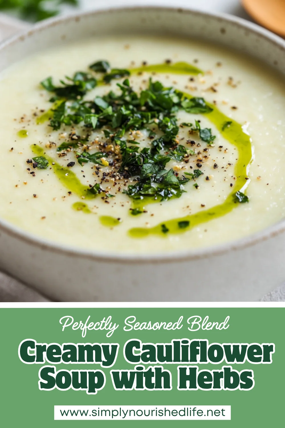 Cauliflower Soup With Herbs