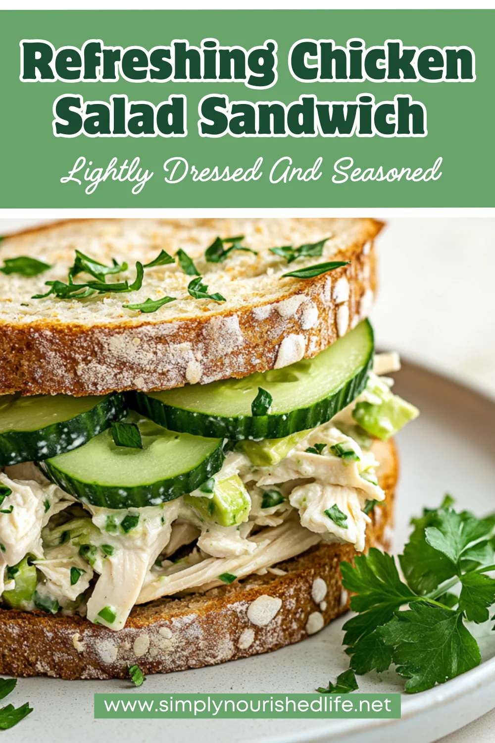 The Ultimate Chicken Salad Sandwich With Green Mayo 1 Chicken Salad Sandwich