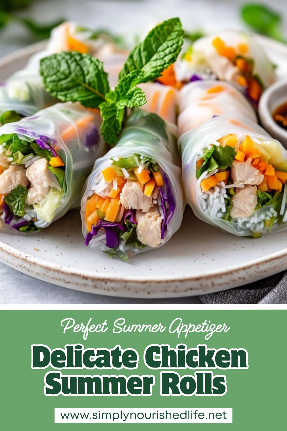 Chicken Summer Rolls: A Healthy And Delicious Fresh Roll Recipe 1 Chicken Summer Rolls