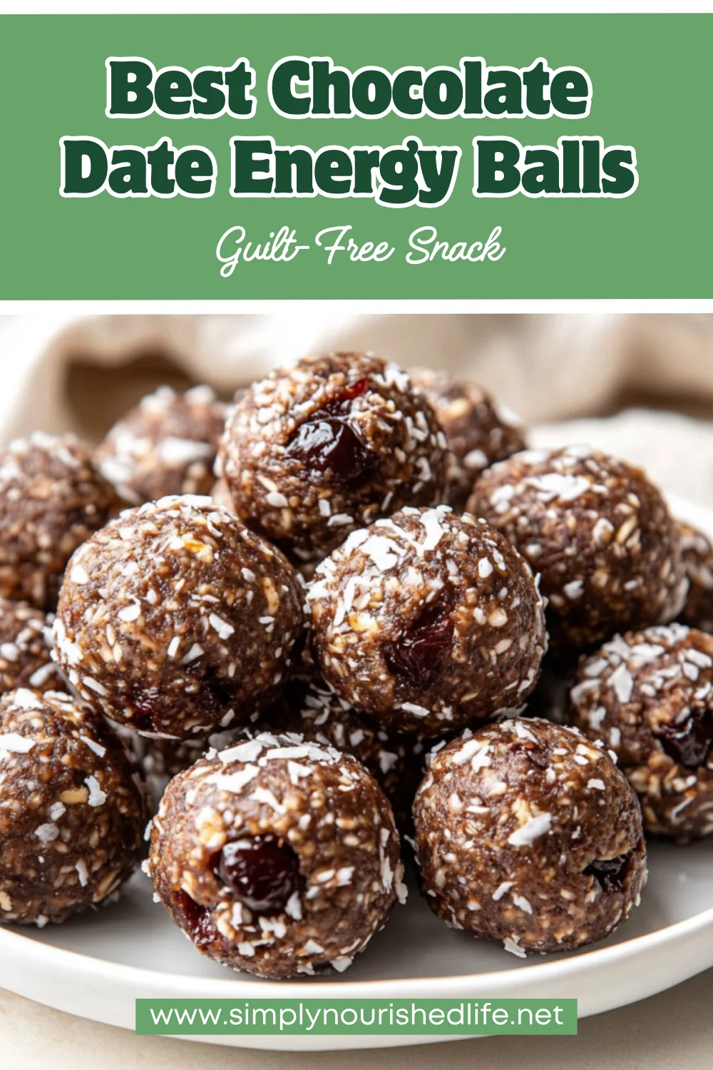 Chocolate Date Energy Balls: Healthy, No-Bake &Amp; Easy Recipe 1 Chocolate Date Energy Balls