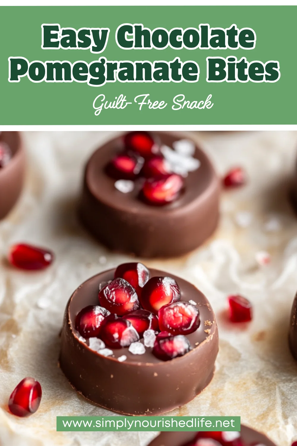 Chocolate Pomegranate Bites: A Healthy No-Bake Snack 1 Chocolate Pomegranate Bites