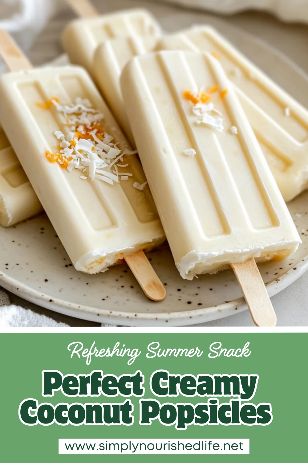 Creamy Coconut Popsicles
