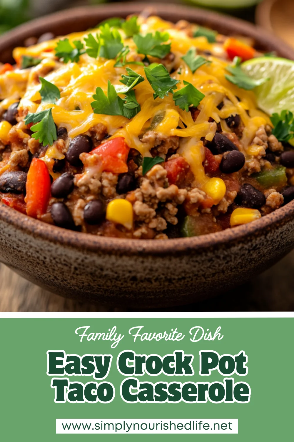 Crock Pot Taco Casserole