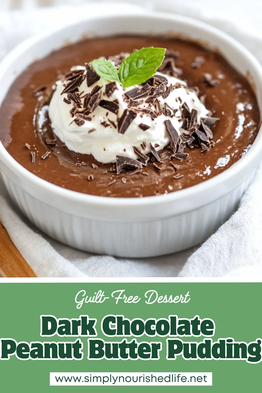 Dark Chocolate Peanut Butter Pudding