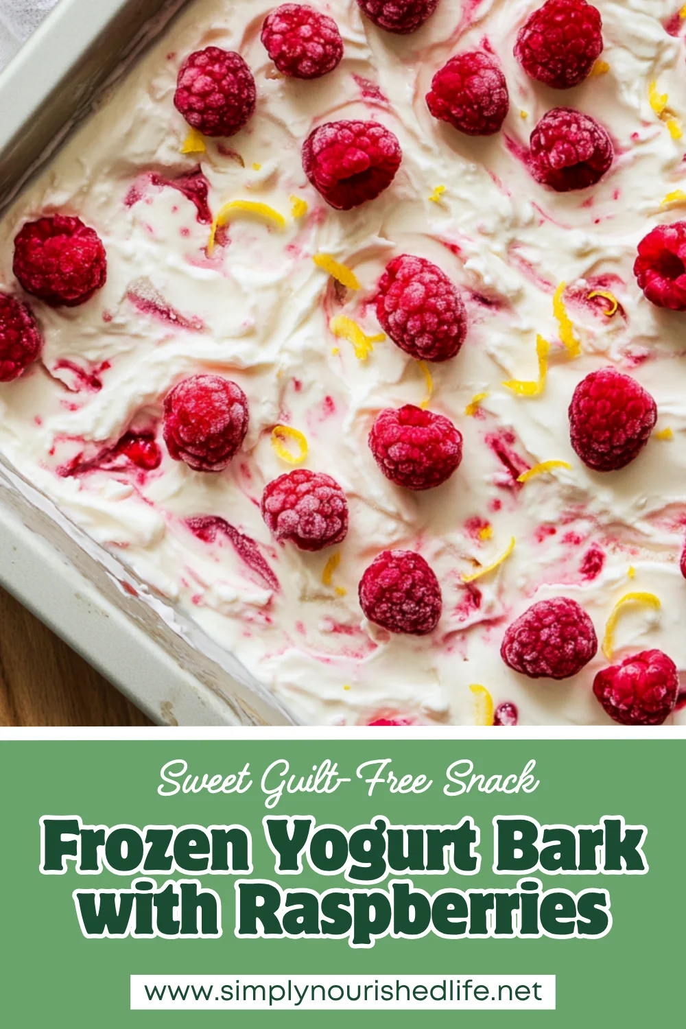 Frozen Yogurt Bark With Raspberries: A Healthy, Easy Dessert 1 Frozen Yogurt Bark With Raspberries