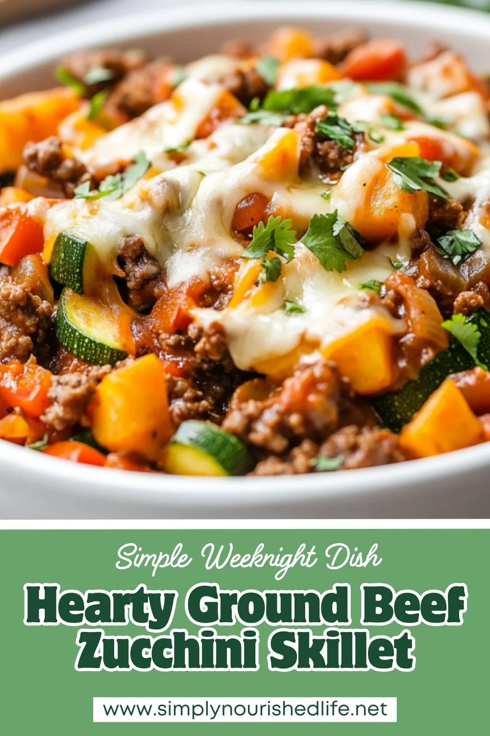 Ground Beef Zucchini Skillet - Easy &Amp; Healthy Dinner Recipe 1 Ground Beef Zucchini Skillet