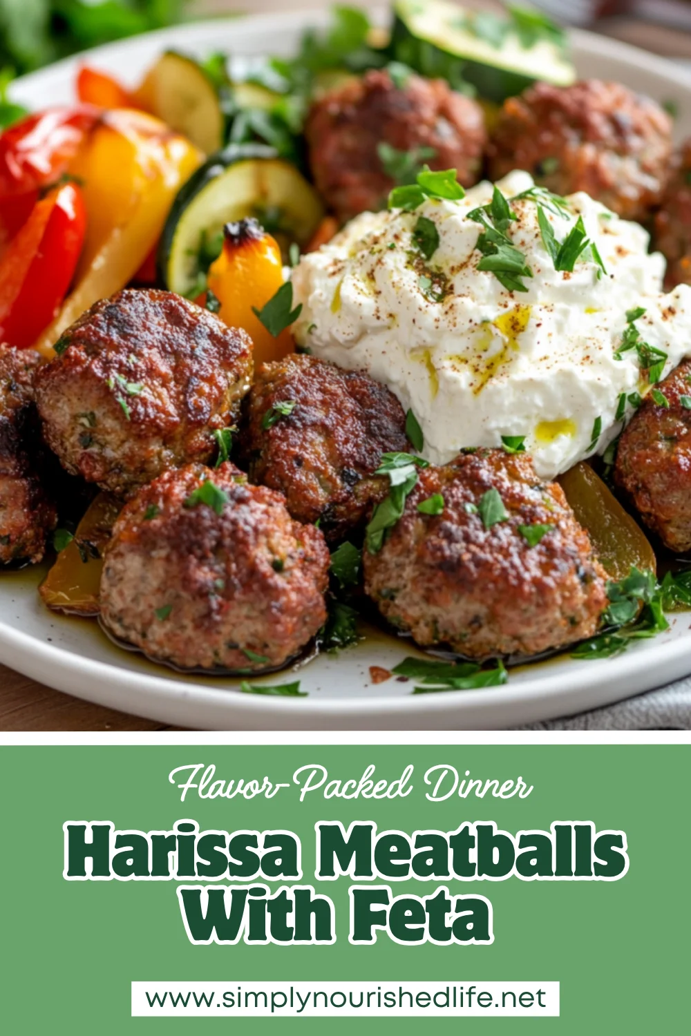 Flavorful Harissa Meatballs With Feta - A Nutritious Dinner Idea 1 Harissa Meatballs With Feta