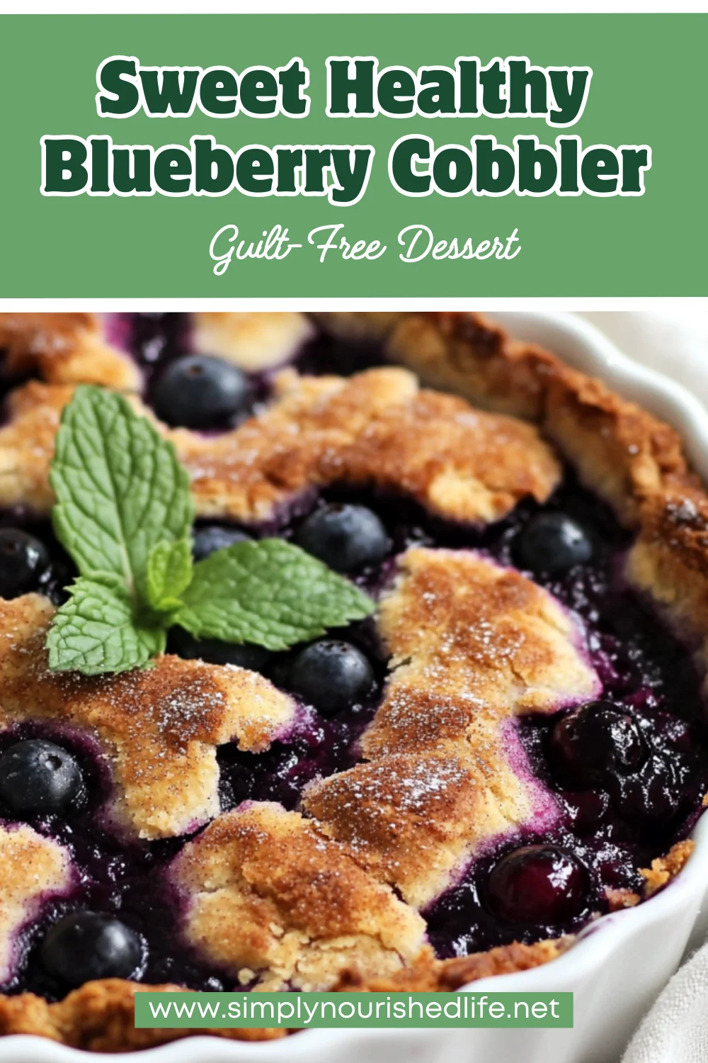 Healthy Blueberry Cobbler Recipe - Nutritious &Amp; Delicious Dessert 1 Healthy Blueberry Cobbler