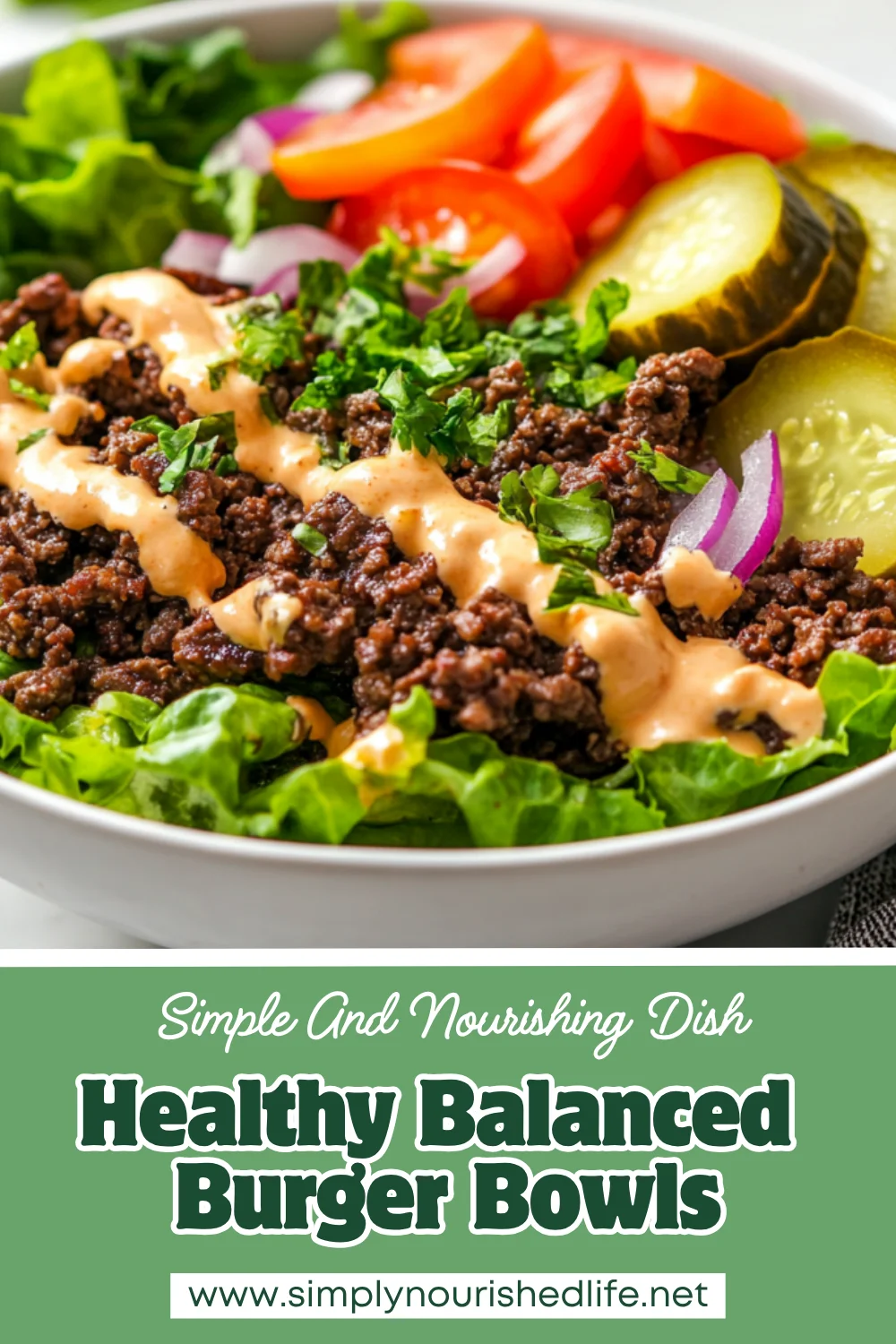 Healthy Burger Bowls With Special Sauce: A Quick &Amp; Easy Meal 1 Healthy Burger Bowls