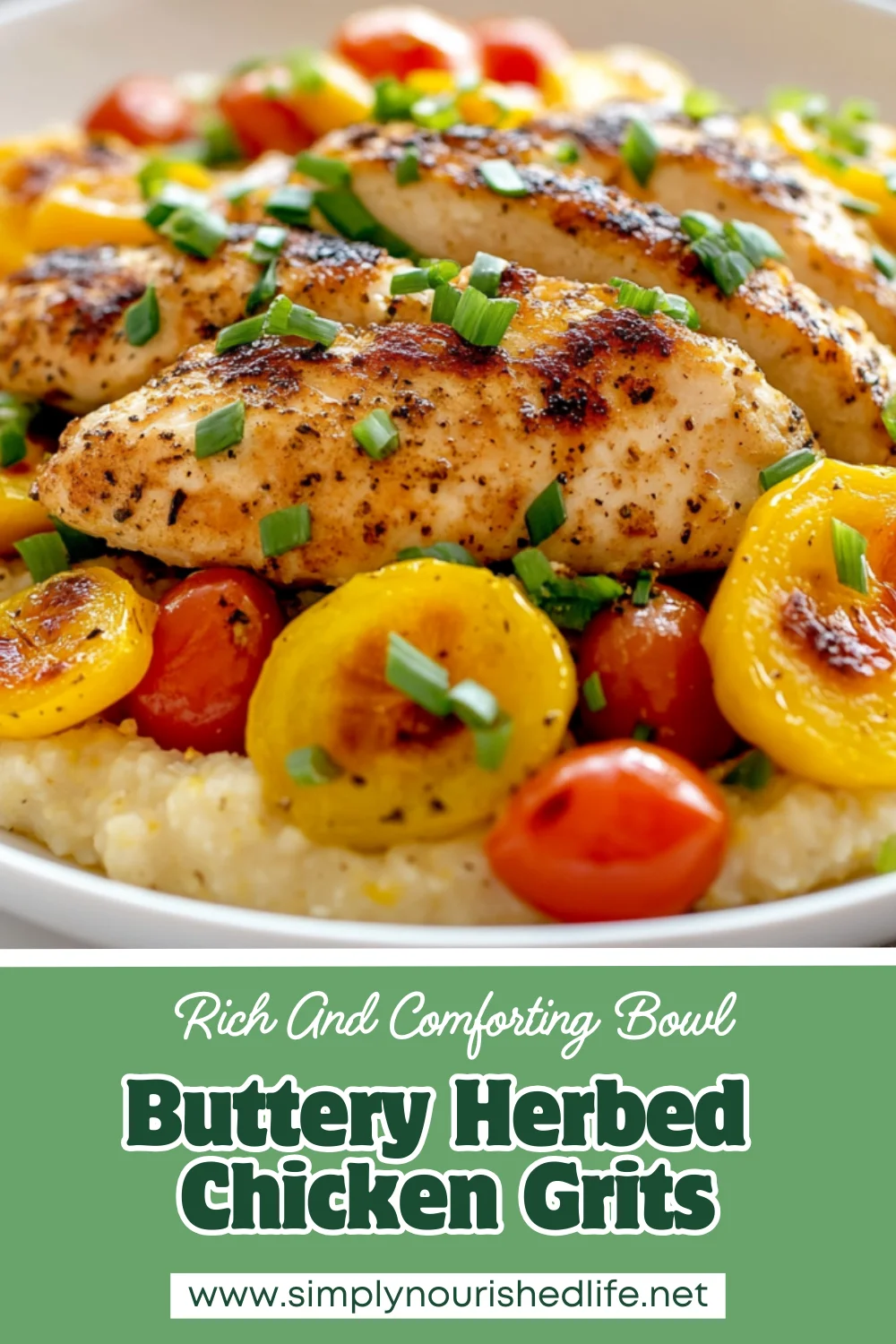 Herbed Chicken Grits Squash Tomatoes Recipe For A Healthy Dinner 1 Herbed Chicken Grits Squash Tomatoes