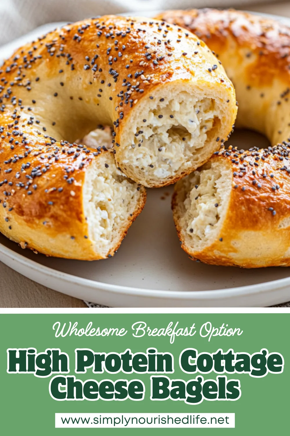High Protein Cottage Cheese Bagels - Easy Recipe Without Yeast 1 High Protein Cottage Cheese Bagels
