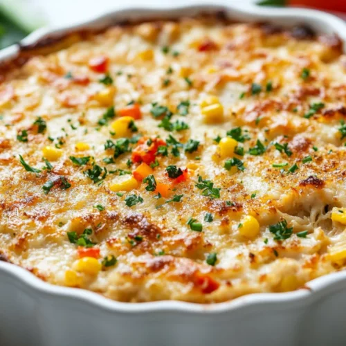 The Best Hot Crab Dip Recipe For A Healthy, Flavorful Treat 2 Delicious Hot Crab Dip In A White Dish, Topped With Crispy Breadcrumbs And Fresh Parsley On A Neutral Background
