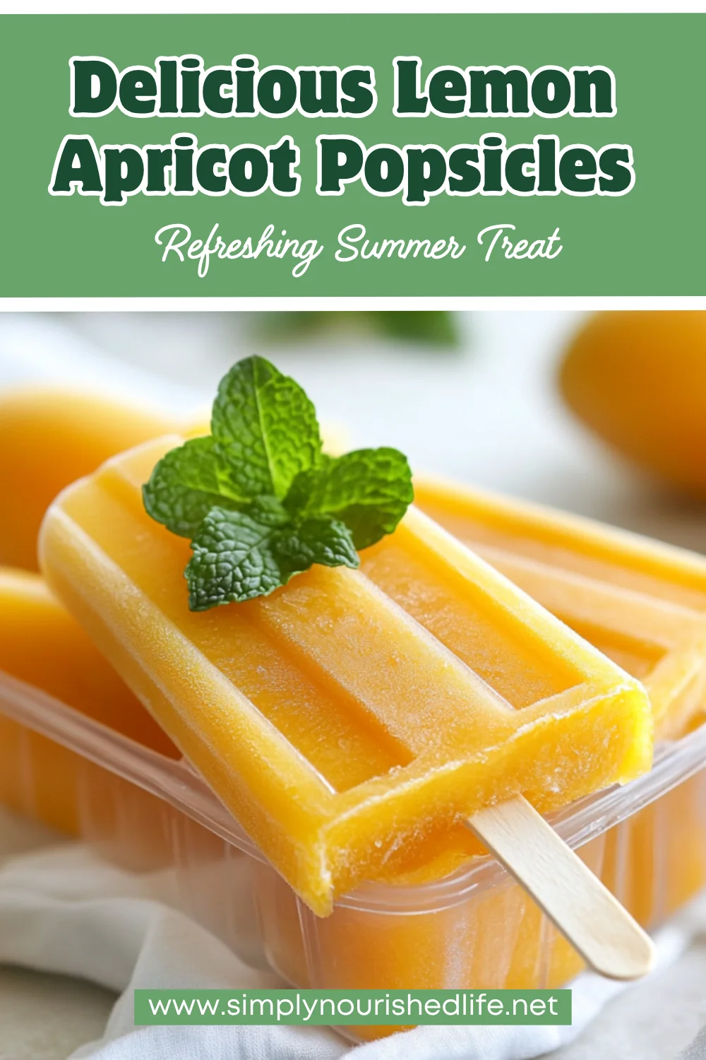 Lemon Apricot Popsicles