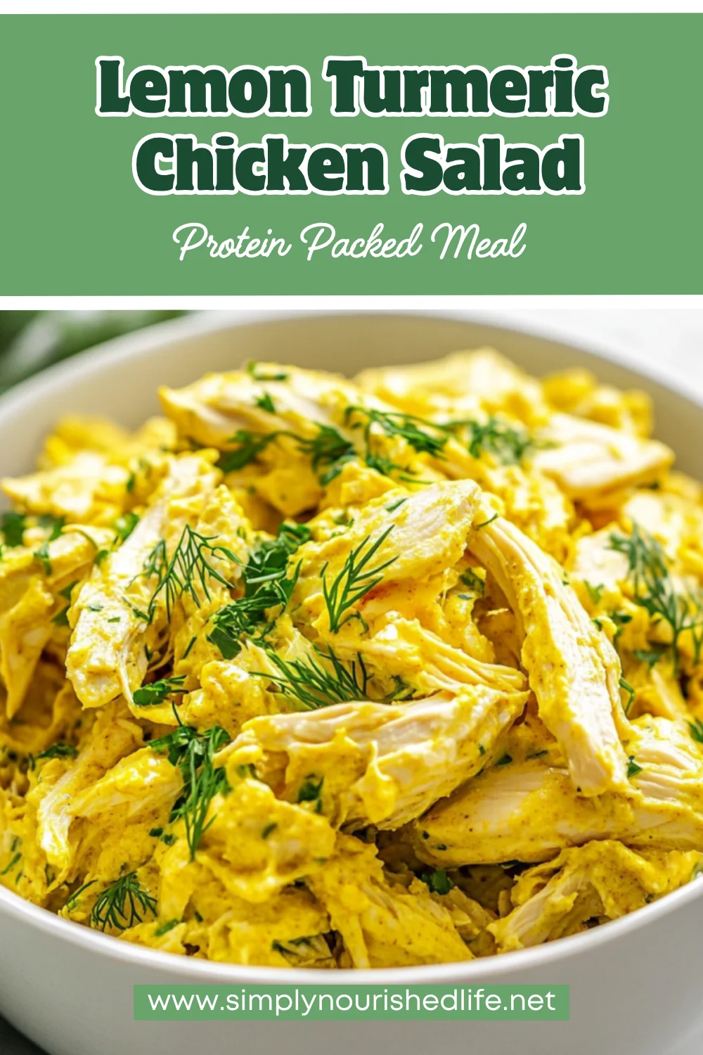 Lemon Turmeric Chicken Salad