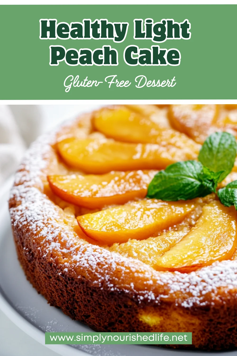 Light Peach Cake With Almond Flour: A Healthy Summer Dessert 1 Light Peach Cake With Almond Flour