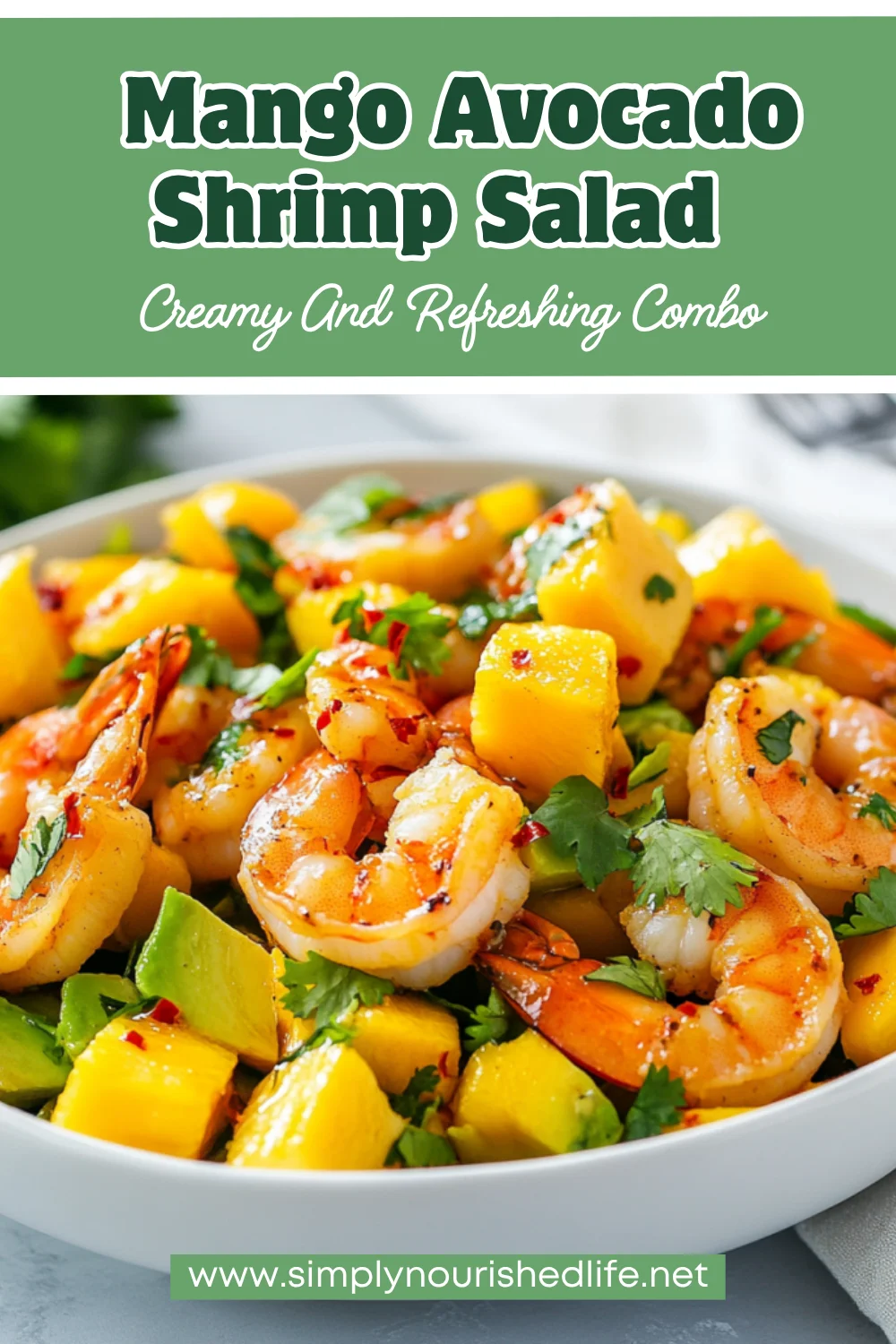 Mango Avocado Shrimp Salad With Spicy Lime Dressing 1 Mango Avocado Shrimp Salad
