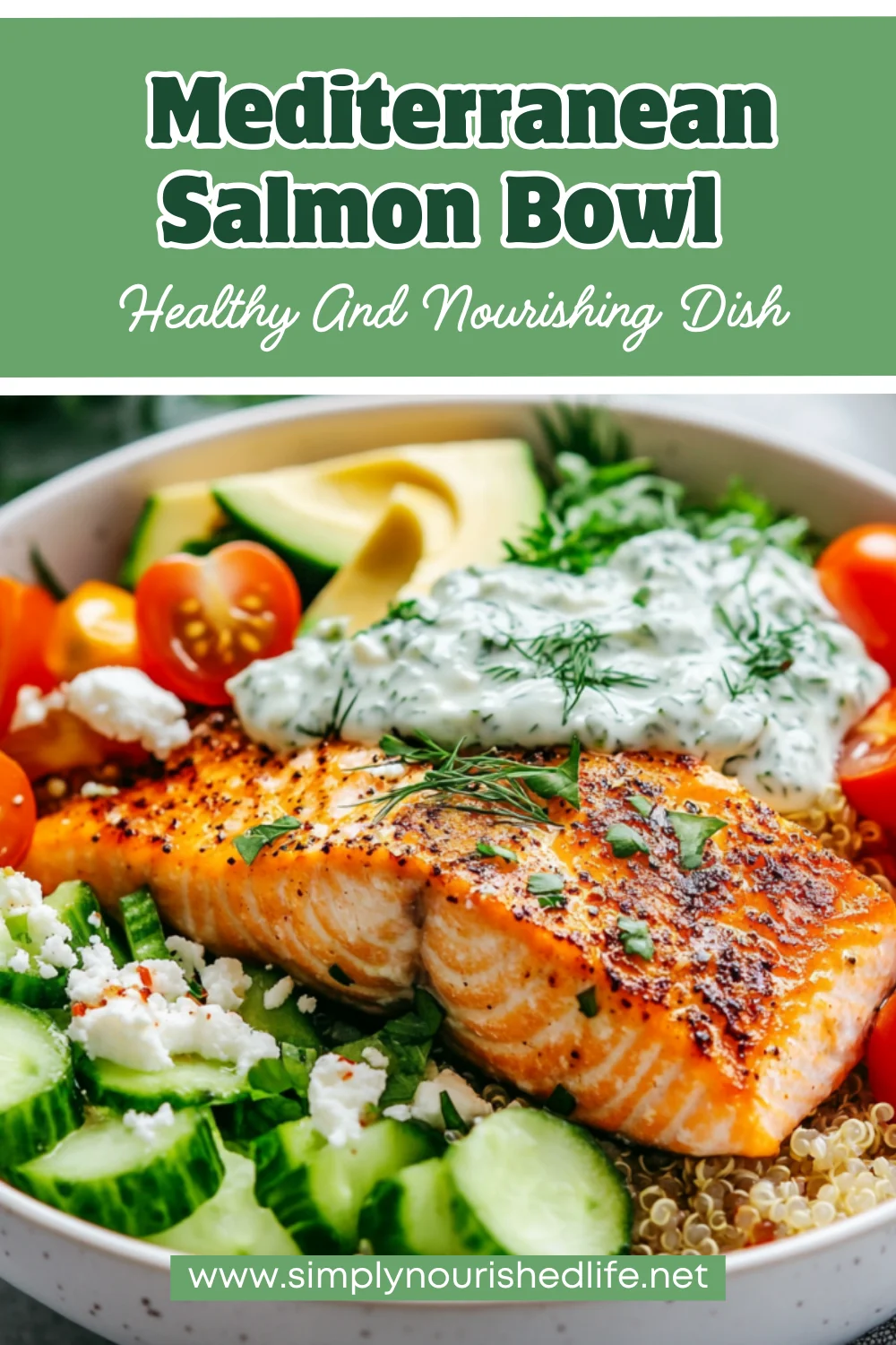 Mediterranean Salmon Bowl: Healthy, Delicious &Amp; Easy Dinner Idea 1 Mediterranean Salmon Bowl