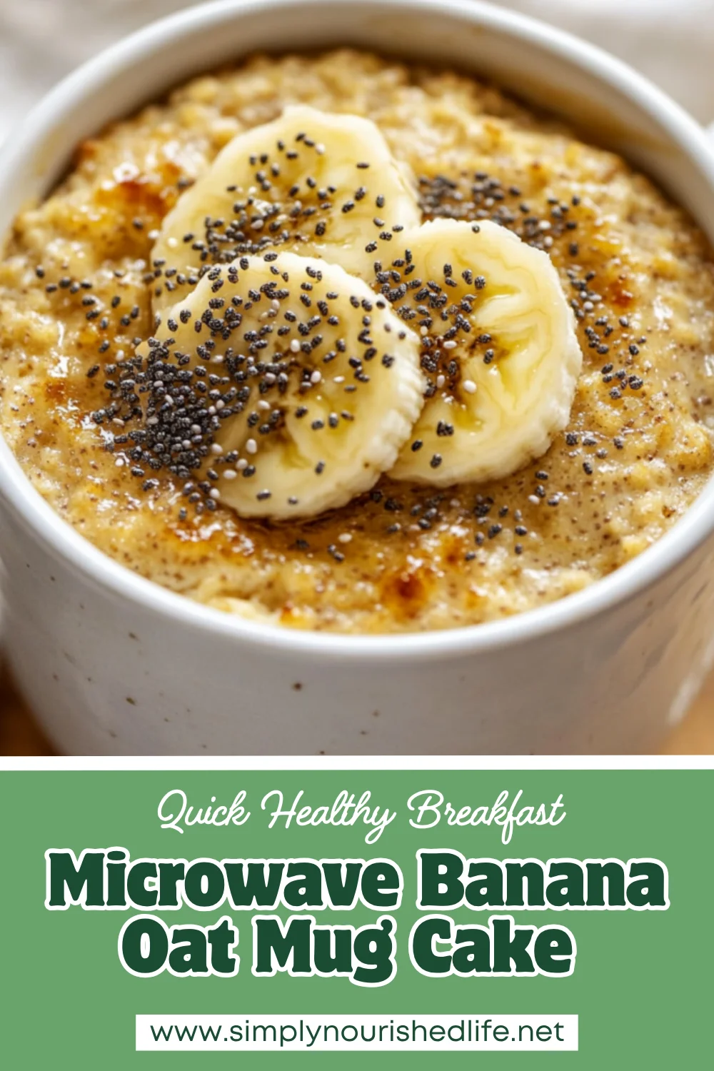 Easy Microwave Banana Oat Mug Cake For A Healthy Breakfast 1 Microwave Banana Oat Mug Cake