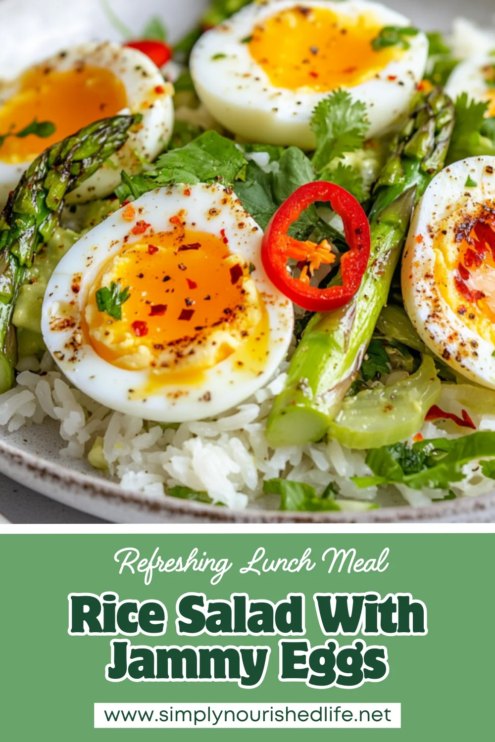 Rice Salad With Jammy Eggs