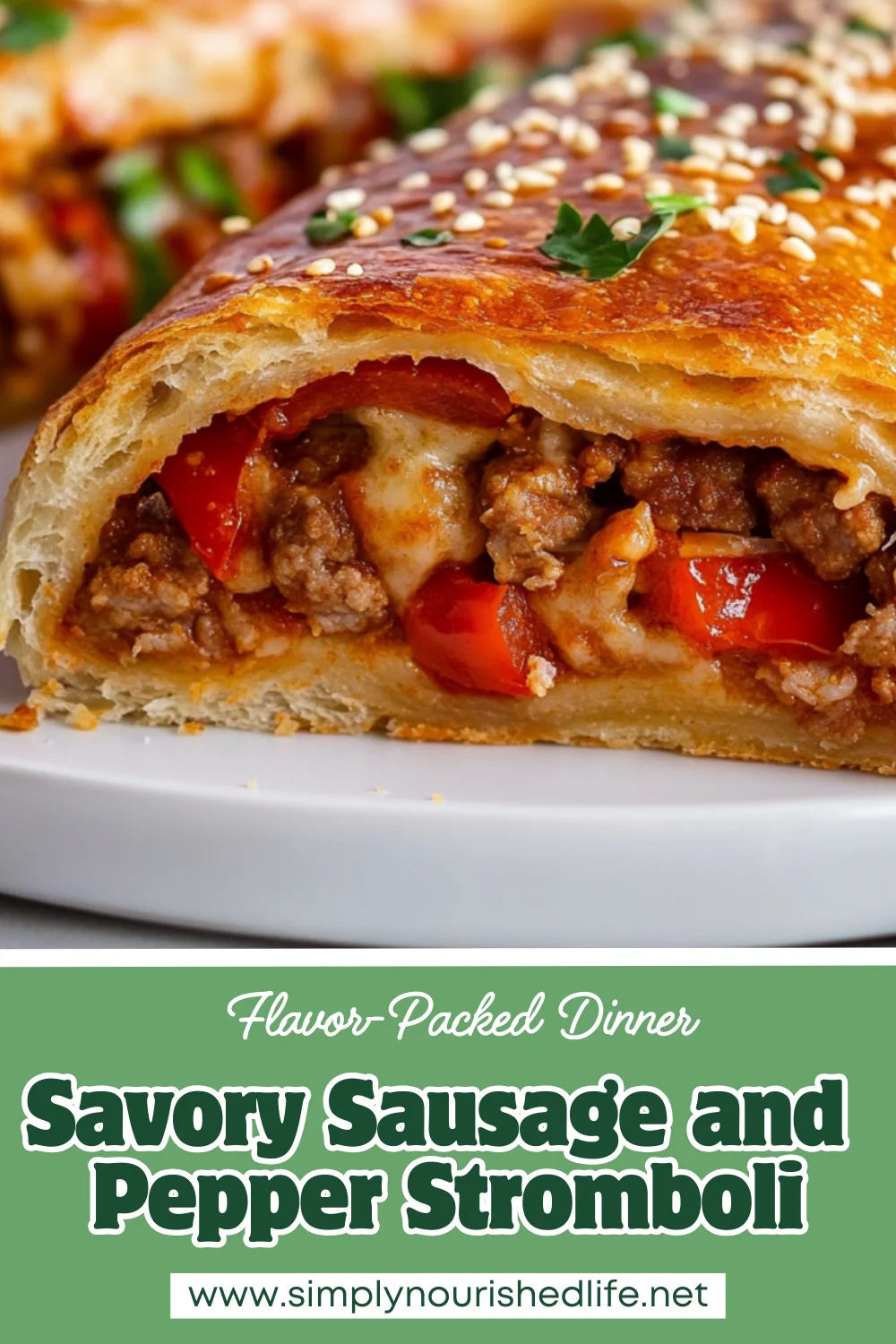 Sausage And Pepper Stromboli