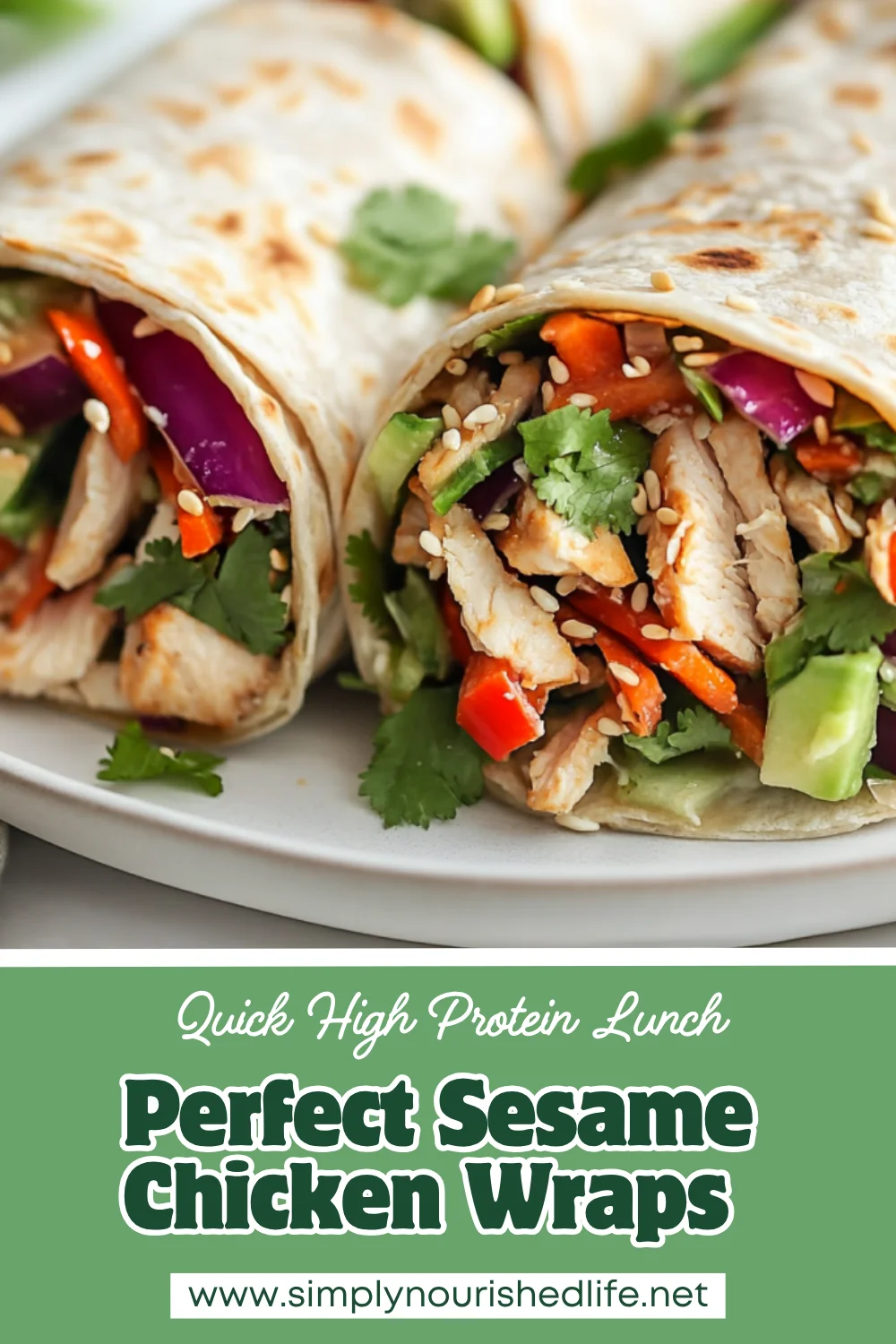 Sesame Chicken Wraps: Healthy, Easy &Amp; Delicious Recipe 1 Sesame Chicken Wraps