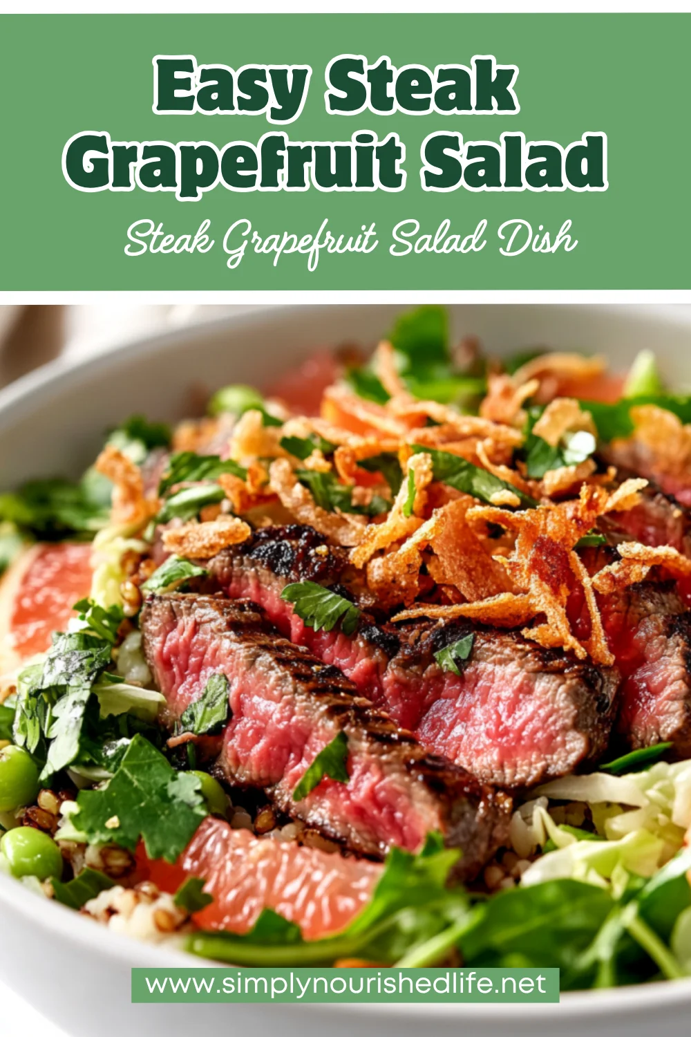 Steak Grapefruit Salad: A Protein-Packed, Healthy Recipe Idea 1 Steak Grapefruit Salad