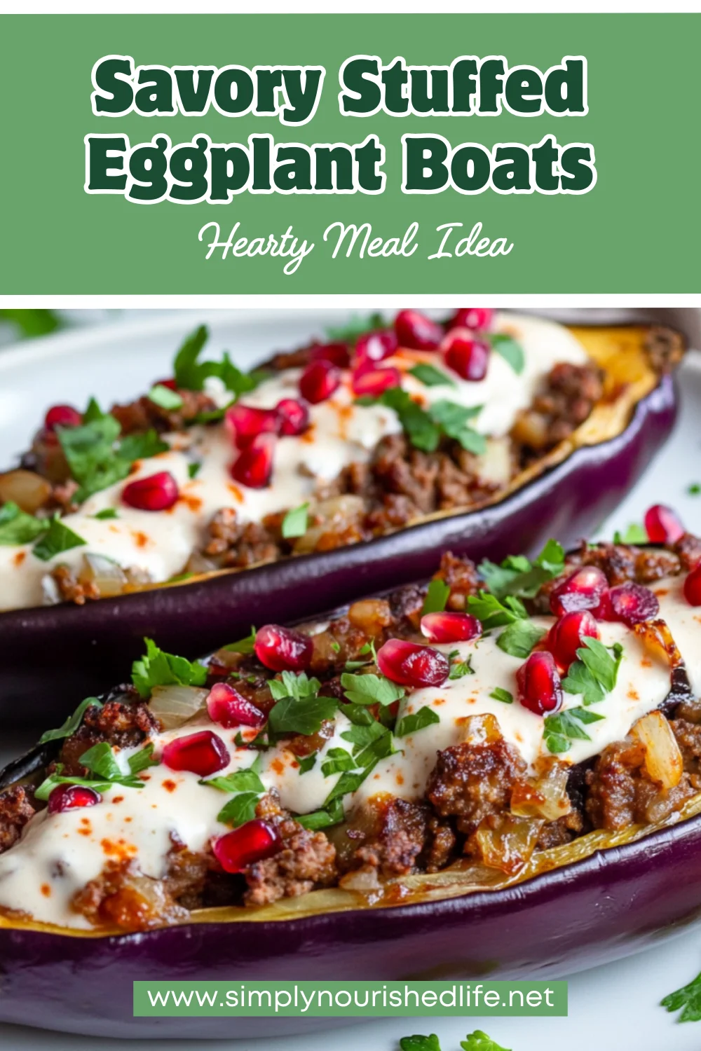Stuffed Eggplant Boats