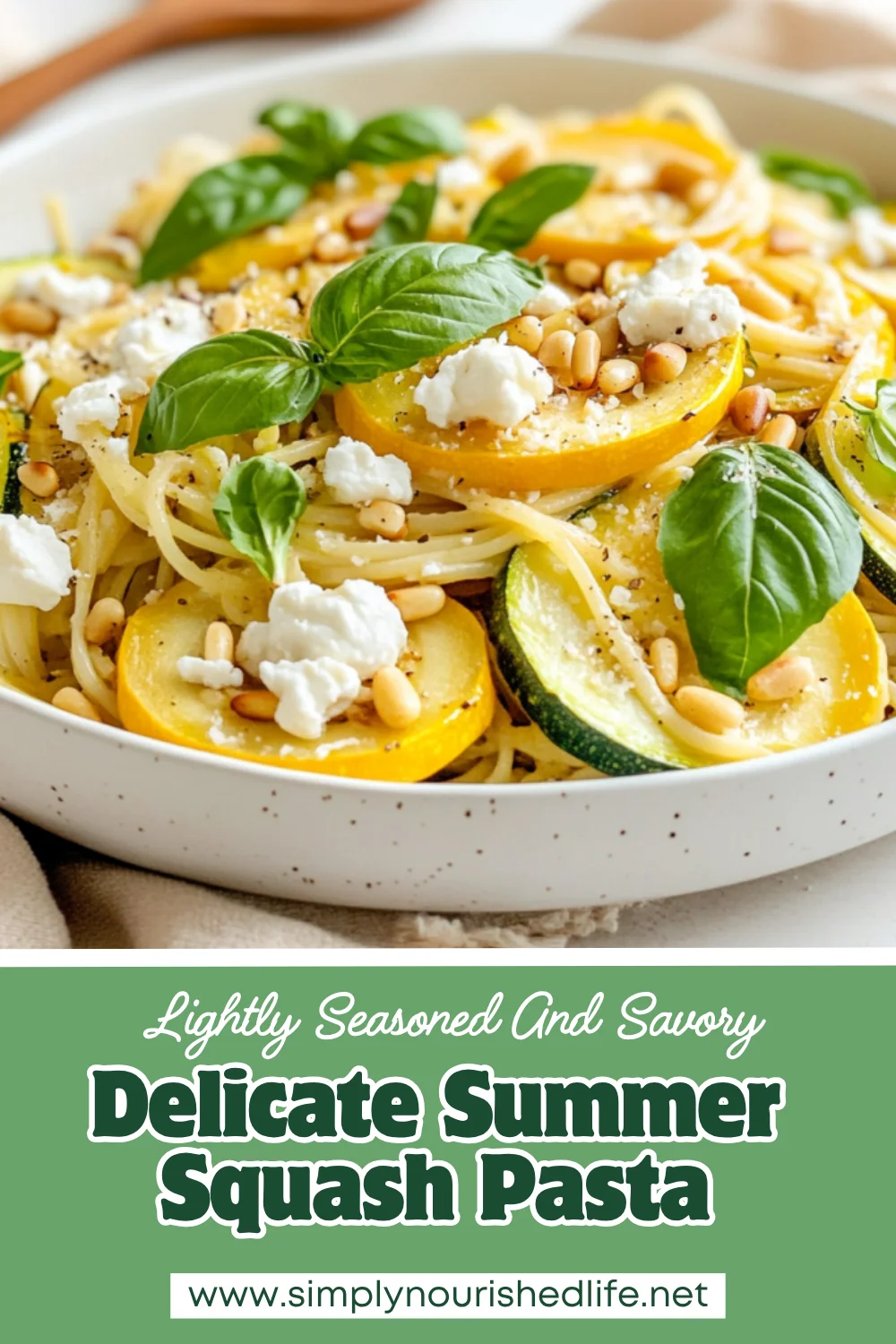 20-Minute Summer Squash Pasta With Goat Cheese And Brown Butter 1 Summer Squash Pasta With Goat Cheese