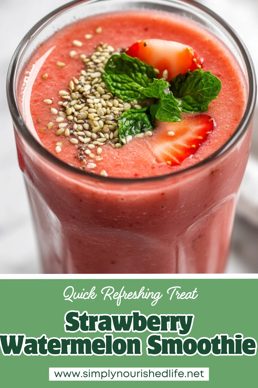 Summer Strawberry Watermelon Smoothie