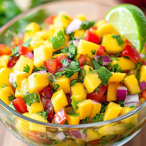 Sweet And Spicy Mango Salsa Recipe: A Flavorful No-Cook Favorite 2 Bowl Of Sweet And Spicy Mango Salsa With Lime And Cilantro On A Wooden Table